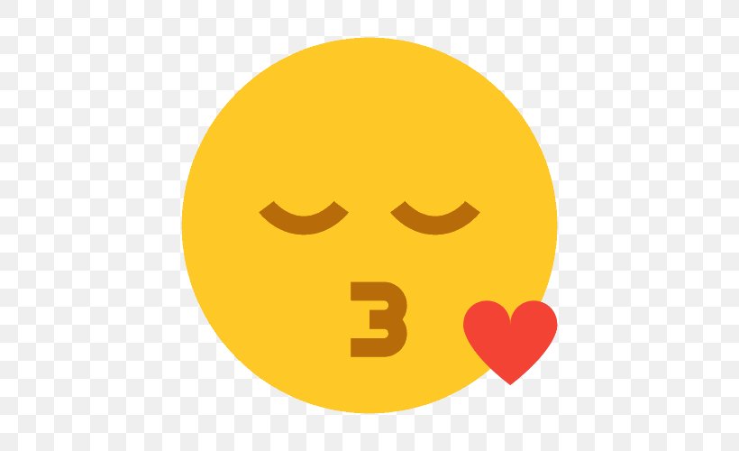 Smiley Kiss Emoticon, PNG, 500x500px, Smiley, Emoji, Emoticon, Facial Expression, Happiness Download Free