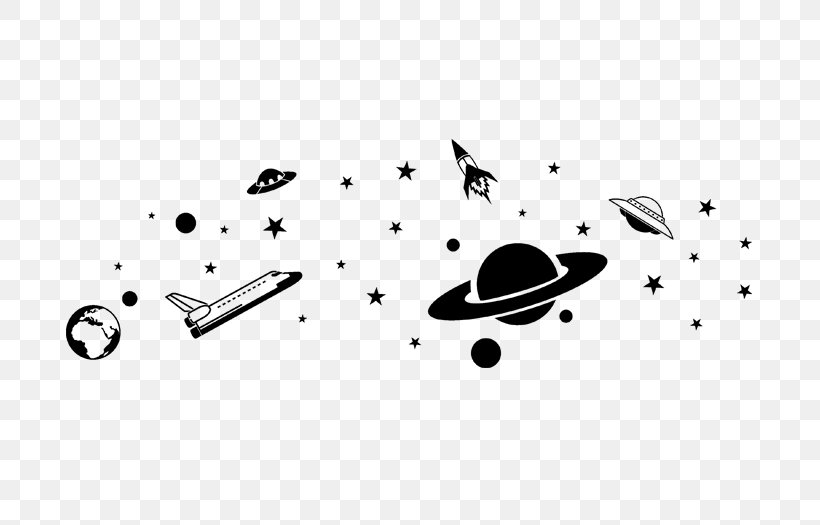 Wall Decal Outer Space Nursery Universe Fototapet, PNG, 700x525px, Wall Decal, Bedroom, Black, Black And White, Brand Download Free