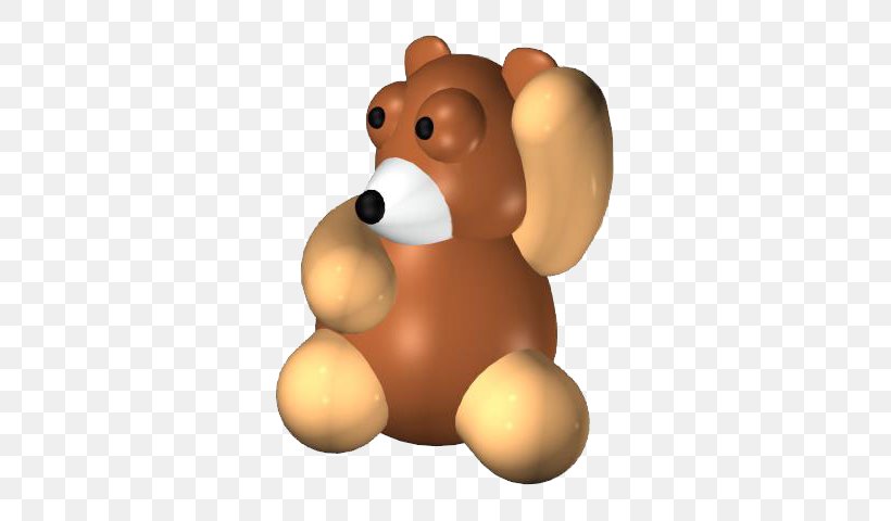 Brown Bear 3D Modeling 3D Computer Graphics, PNG, 550x480px, Watercolor, Cartoon, Flower, Frame, Heart Download Free