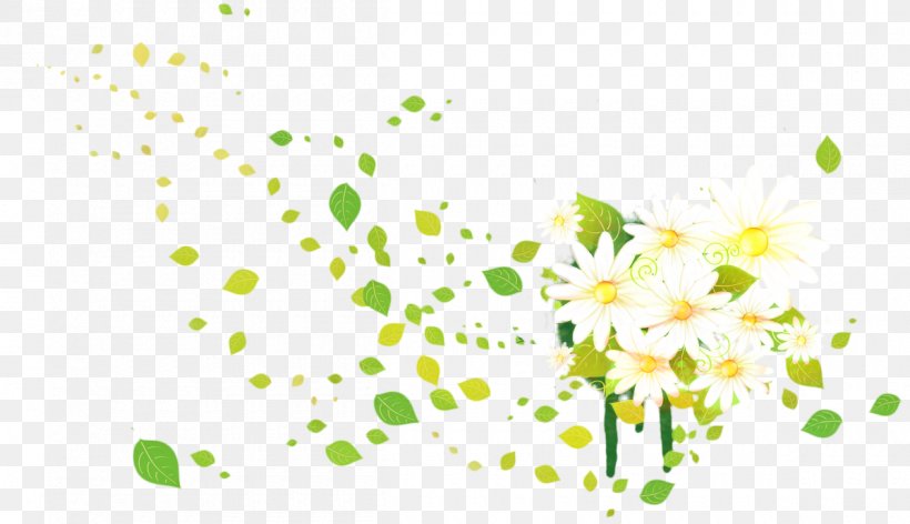 Green Leaf Background, PNG, 1200x691px, Drawing, Animation, Branch, Chamomile, Flower Download Free