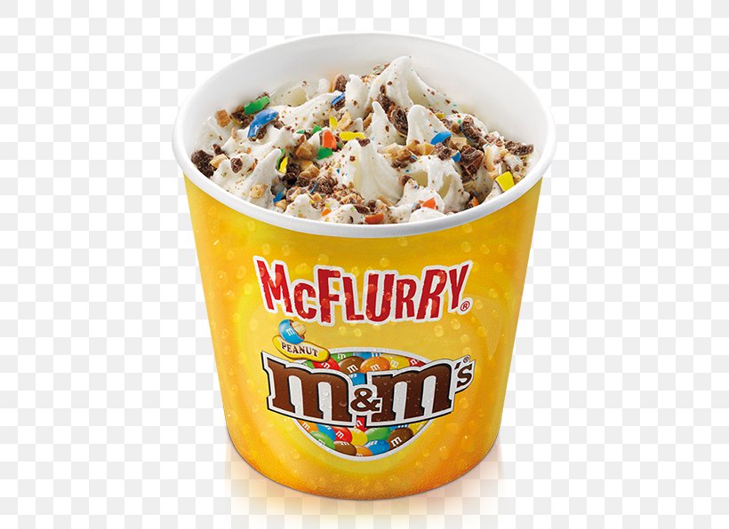 McDonald's McFlurry With M&M's Candies Sundae Ice Cream Mars, PNG, 800x596px, Mcflurry, Burger King, Commodity, Dish, Flavor Download Free