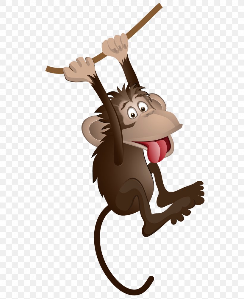 Monkey Cartoon Graphic Design, PNG, 1464x1794px, Monkey, Animated Cartoon, Cartoon, Fictional Character, Mammal Download Free