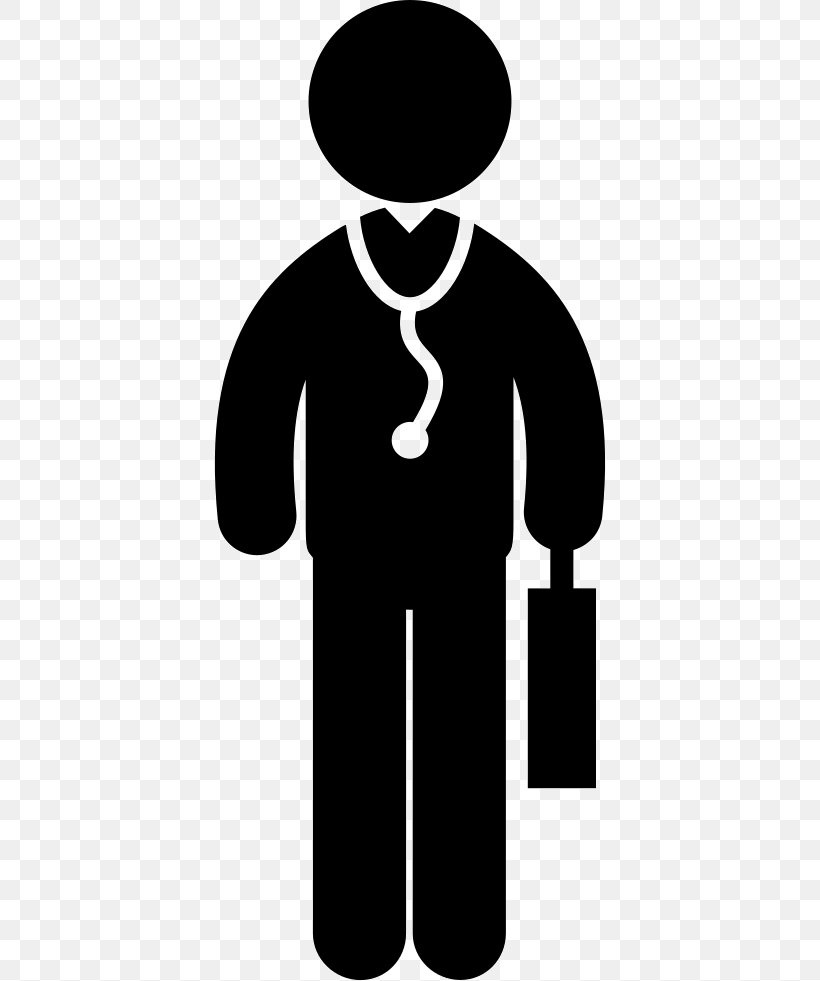 Physician Medicine Vector Graphics, PNG, 392x981px, Physician, Black, Blackandwhite, Clinic, Clothing Download Free