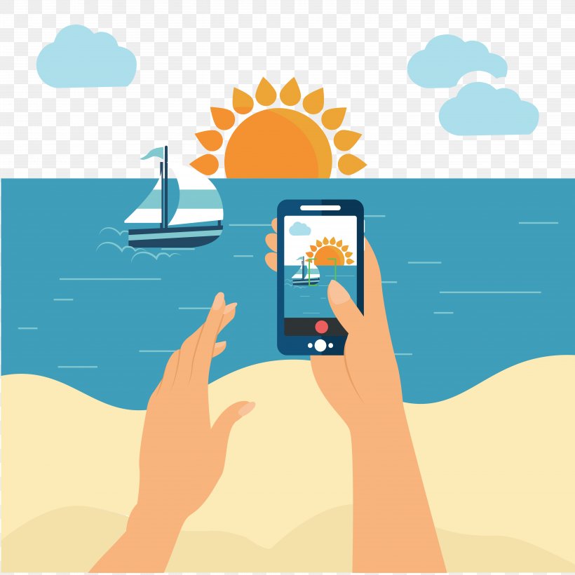 Beach Illustration, PNG, 6250x6250px, Beach, Art, Finger, Hand, Mobile Phone Download Free
