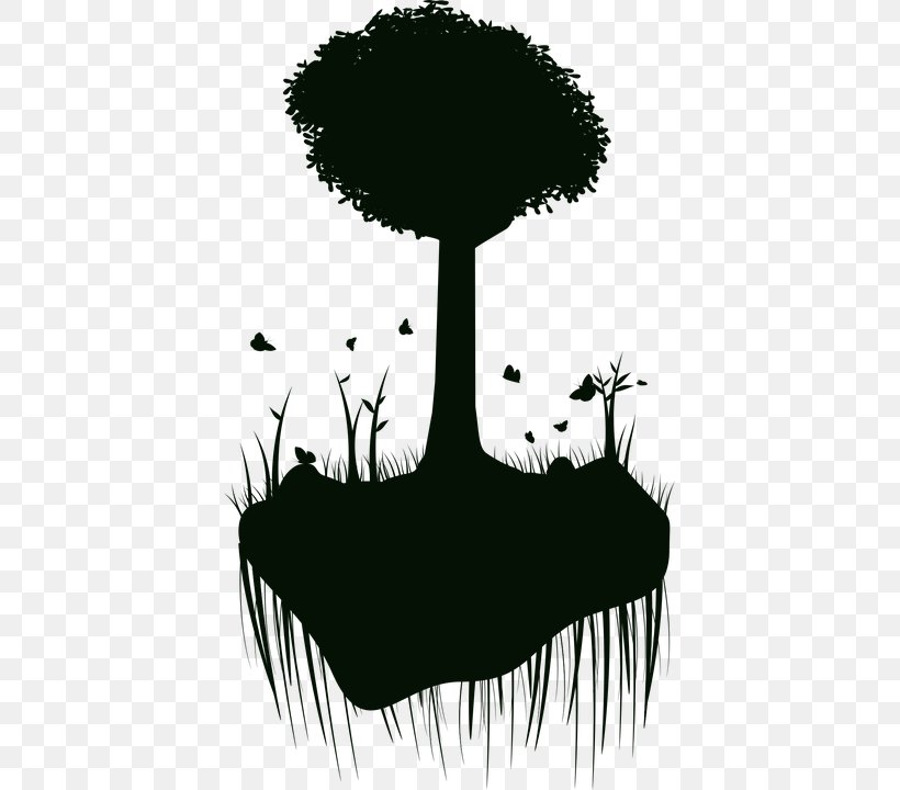 Clip Art Image Silhouette Photograph Island, PNG, 411x720px, Silhouette, Black And White, Branch, Floating Island, Grass Download Free