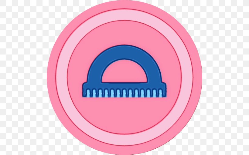 Pink Circle, PNG, 512x512px, Watercolor, Logo, Meter, Paint, Pink Download Free