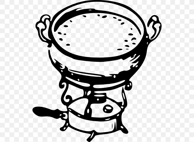 Fondue Swiss Cuisine Clip Art, PNG, 546x601px, Fondue, Artwork, Black And White, Cheese, Chef Download Free