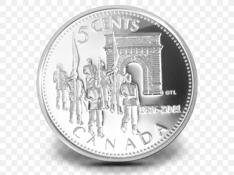 Silver Coin Silver Coin Nickel Royal Canadian Mint, PNG, 640x612px, 2002, Coin, Black And White, Canada, Cent Download Free