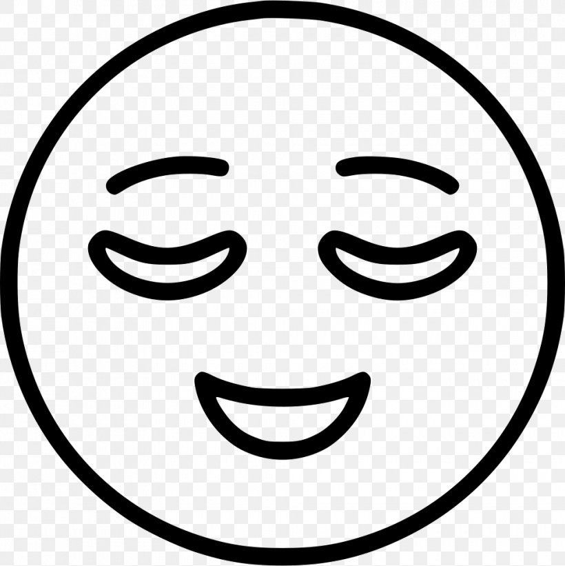 Smiley Emoticon Happiness Clip Art, PNG, 980x982px, Smiley, Area, Black And White, Emoji, Emoticon Download Free