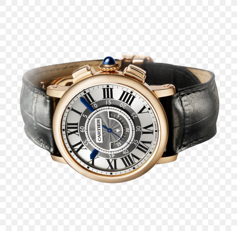 Rotonde De Cartier Watch Bands Silver Strap, PNG, 800x800px, Watercolor, Cartoon, Flower, Frame, Heart Download Free