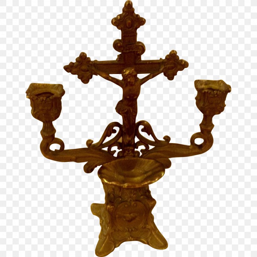 Crucifix Christian Cross Holy Water Font Candlestick, PNG, 1590x1590px, Crucifix, Altar In The Catholic Church, Antique, Artifact, Brass Download Free
