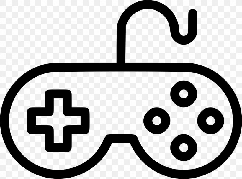Joystick Game Controllers Gamepad, PNG, 980x726px, Joystick, Area, Black And White, Controller, Game Controllers Download Free