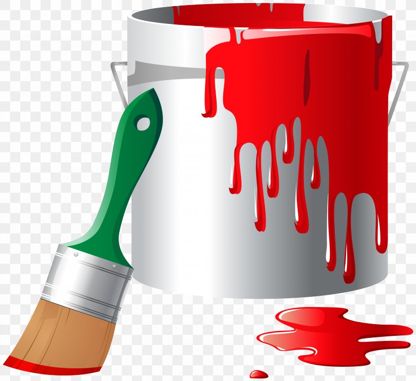 Paint Rollers Bucket Clip Art, PNG, 6000x5500px, Paint Rollers, Brush, Bucket, Color, Handle Download Free