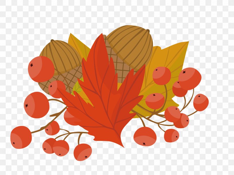 Autumn Illustration, PNG, 1879x1407px, Autumn, Floral Design, Flower, Flowering Plant, Fruit Download Free