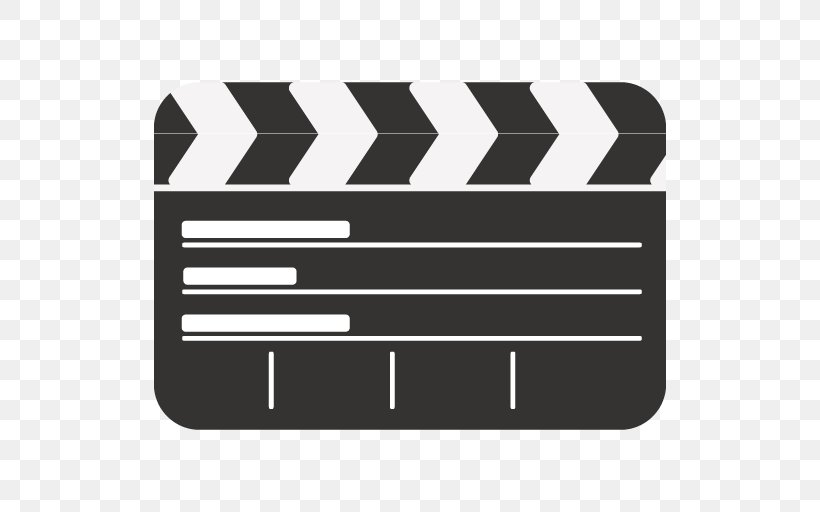 Clapperboard Video, PNG, 512x512px, Clapperboard, Black And White, Brand, Button, Film Download Free