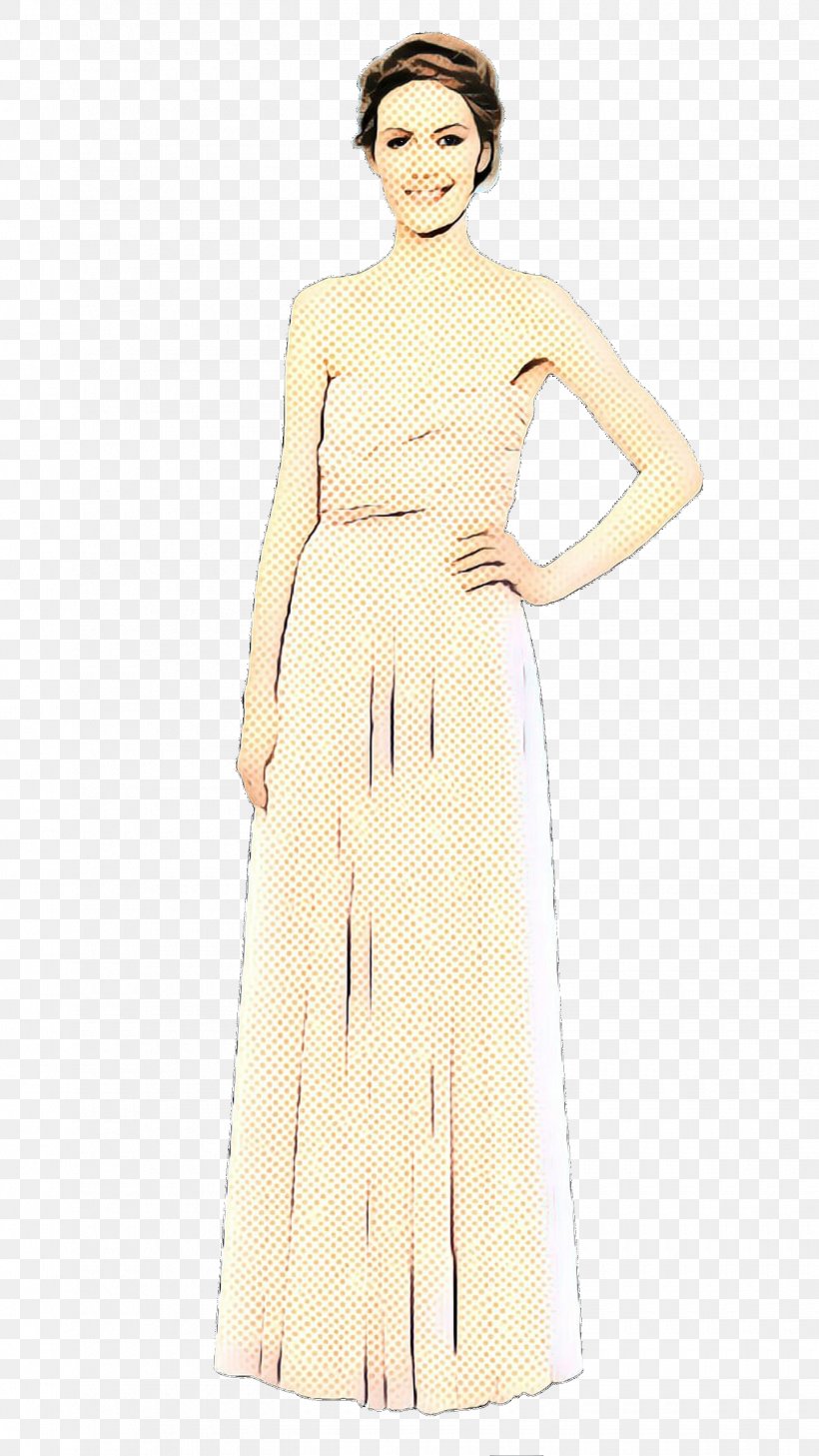 Clothing Dress Fashion Model Gown Shoulder, PNG, 1440x2559px, Pop Art, Beige, Clothing, Day Dress, Dress Download Free