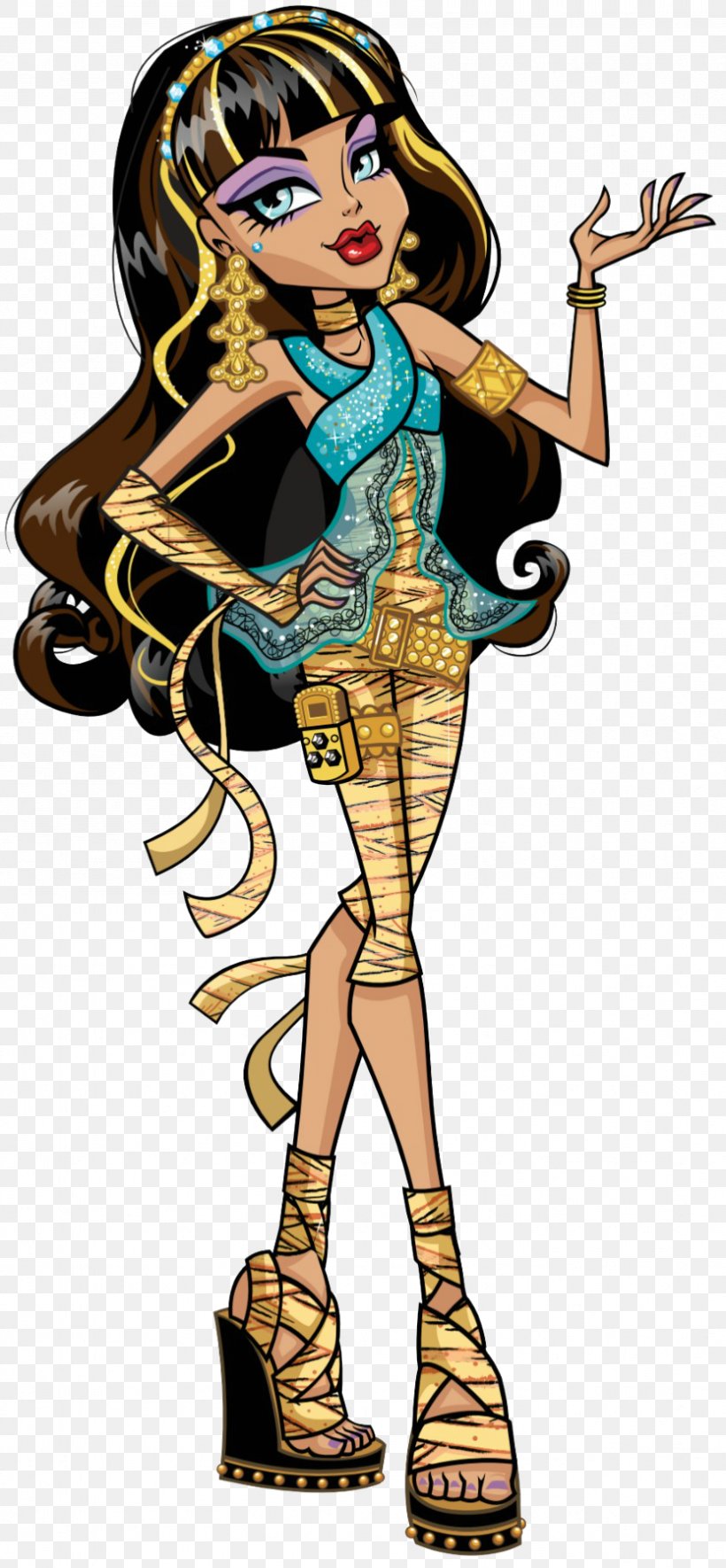 Monster High Cleo De Nile Doll Ghoul, PNG, 832x1796px, Monster High, Art, Bratzillaz House Of Witchez, Cartoon, Costume Design Download Free