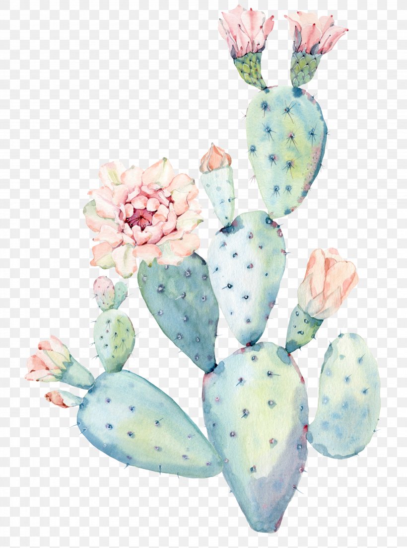 Cactaceae Watercolor Painting Saguaro, PNG, 4086x5500px, Cactaceae, Art, Canvas, Flower, Flowering Plant Download Free