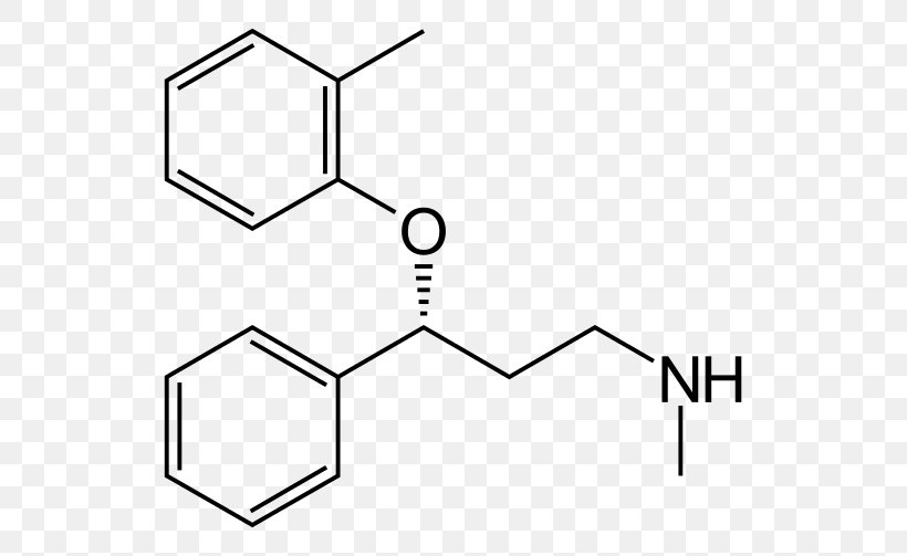 Chlorphenesin Carbamate Hydrochloride Atomoxetine Imipramine Desipramine, PNG, 573x503px, Hydrochloride, Area, Atomoxetine, Black, Black And White Download Free
