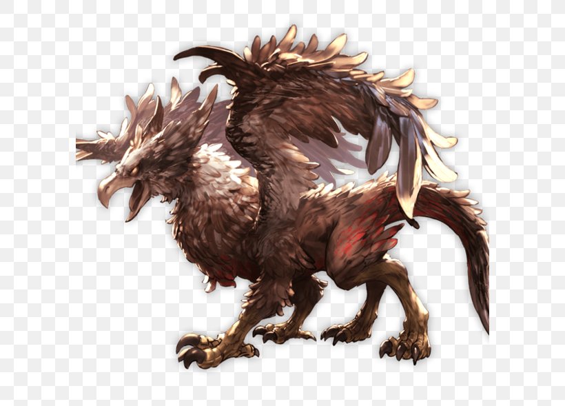 Granblue Fantasy Griffin Wiki, PNG, 600x589px, Granblue Fantasy, Beak, Bestiary, Chicken, Dragon Download Free