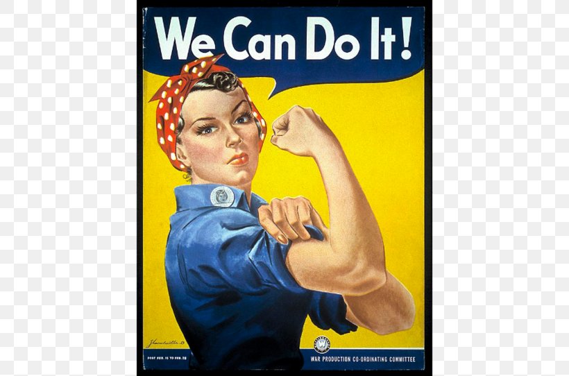 We Can Do It Second World War Rosie The Riveter Poster Png 800x542px We Can Do It