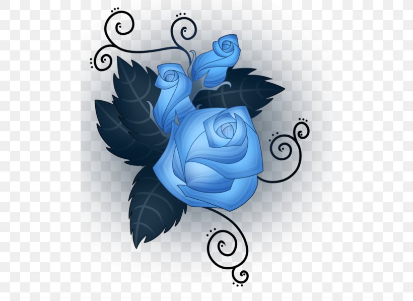 Blue Rose Illustration Graphics Desktop Wallpaper, PNG, 500x597px, Blue Rose, Blue, Computer, Flower, Garden Roses Download Free