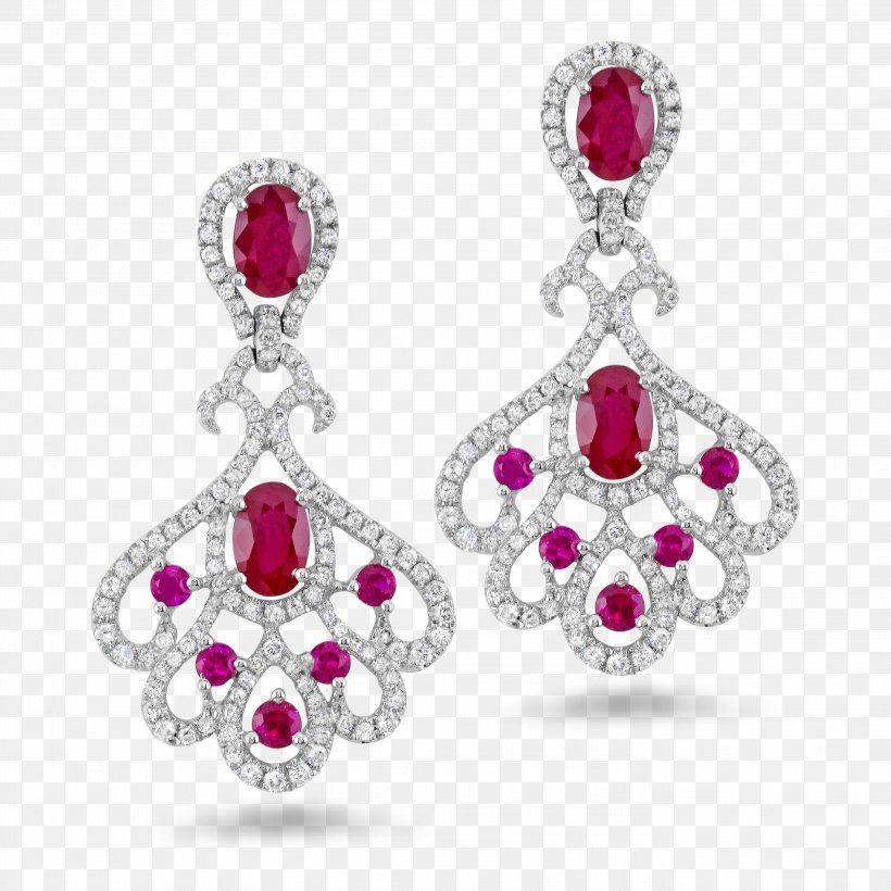 Earring Diamond Ruby Jewellery Necklace, PNG, 2791x2791px, Earring, Bangle, Bling Bling, Body Jewelry, Brilliant Download Free