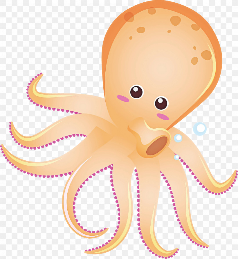 Octopus Giant Pacific Octopus Octopus Pink Cartoon, PNG, 2761x3000px, Octopus, Animal Figure, Cartoon, Giant Pacific Octopus, Pink Download Free