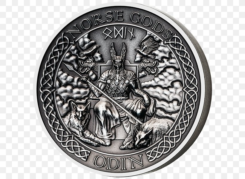 Odin Norse Mythology Týr Frigg Coin, PNG, 600x600px, Odin, Coin, Coin Set, Currency, Deity Download Free