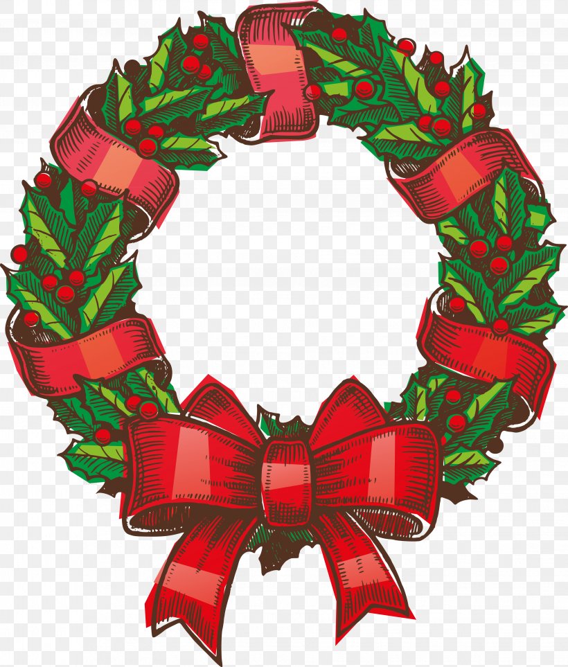 Christmas Decoration Wreath Clip Art, PNG, 3661x4302px, Christmas, Christmas Card, Christmas Decoration, Christmas Ornament, Christmas Stockings Download Free