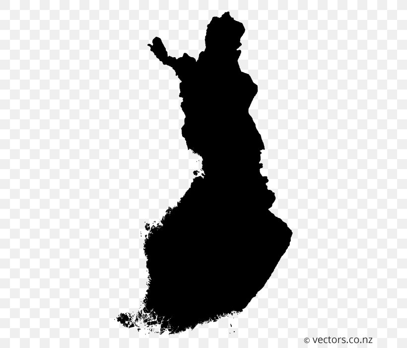 Finland Vector Map, PNG, 700x700px, Finland, Black, Black And White, Flag Of Finland, Hand Download Free