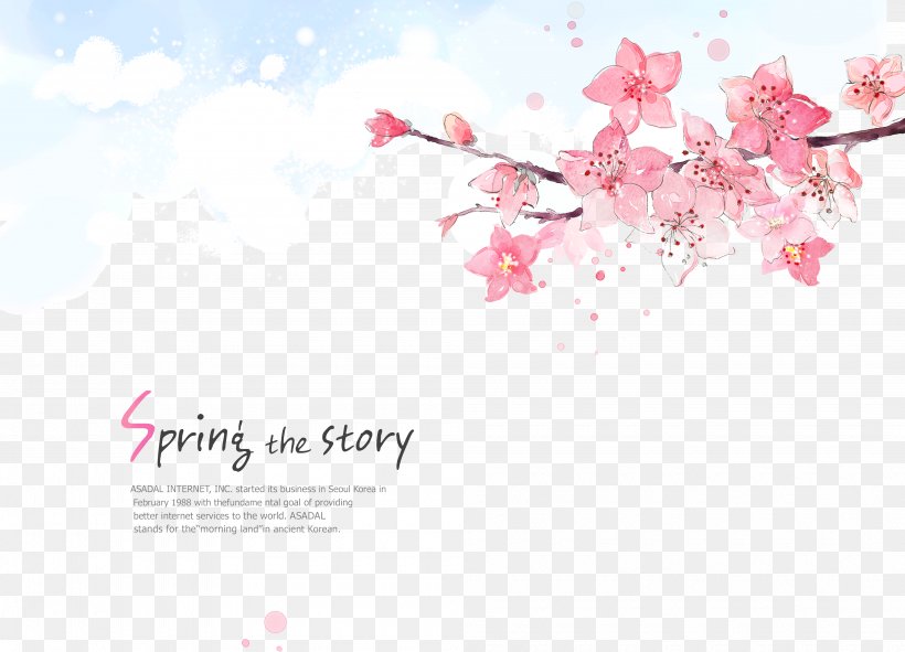 Flower Cherry Blossom, PNG, 4000x2887px, Flower, Blossom, Branch, Cherry Blossom, Floral Design Download Free