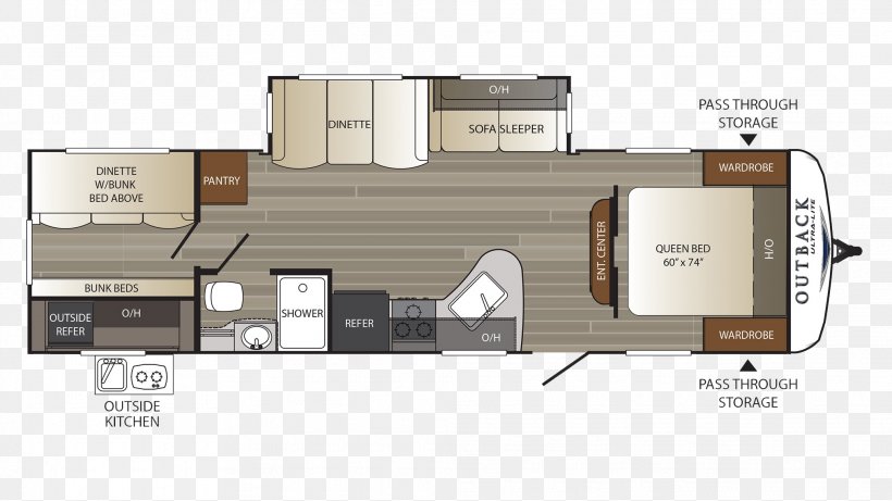 2018 Subaru Outback Floor Plan Campervans Outback Steakhouse Keystone RV Co, PNG, 2027x1140px, 2018, 2018 Subaru Outback, Campervans, Caravan, Elevation Download Free