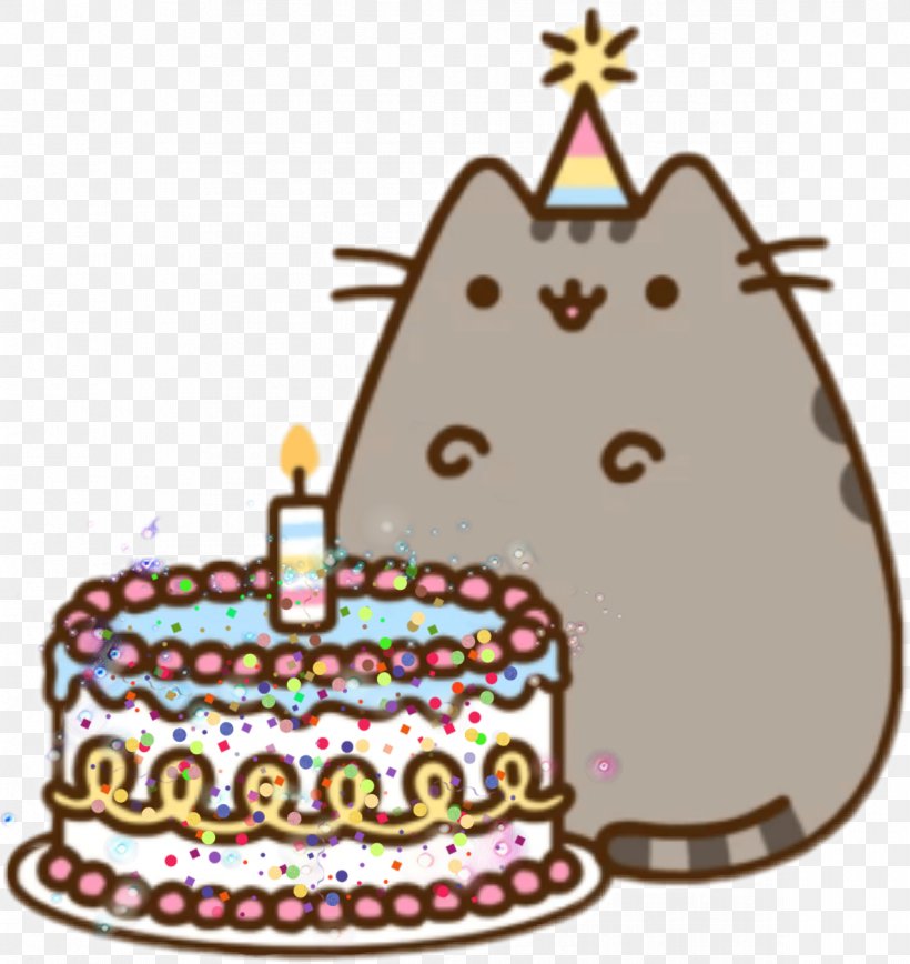 Birthday Cake Cat Pusheen Happy Birthday To You Png 1184x1254px