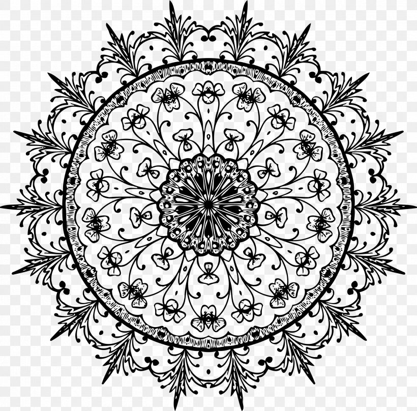 Ornament Drawing, PNG, 2400x2365px, Ornament, Area, Art, Artwork, Black And White Download Free