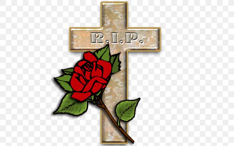 Rest In Peace Ripping Clip Art, PNG, 512x512px, Rest In Peace, Cross, Death, Drawing, Flower Download Free
