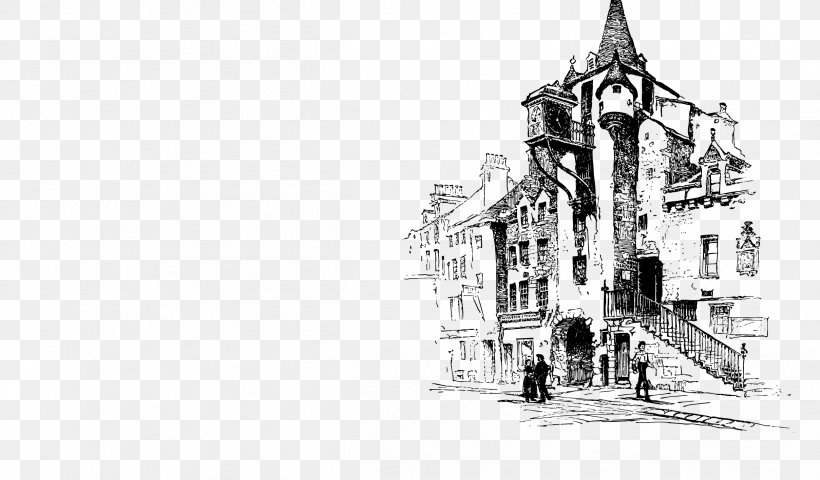 Old Tolbooth, Edinburgh Old Town, Edinburgh Sketch, PNG, 2417x1417px, Old Town Edinburgh, Arch, Architecture, Artwork, Black And White Download Free