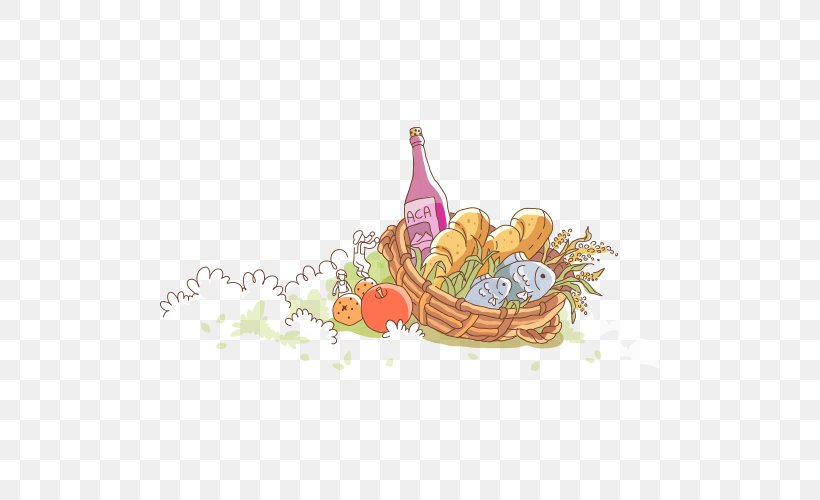 Food Picnic Illustration, PNG, 500x500px, Food, Bread, Cartoon, Fruit, Lemon Download Free