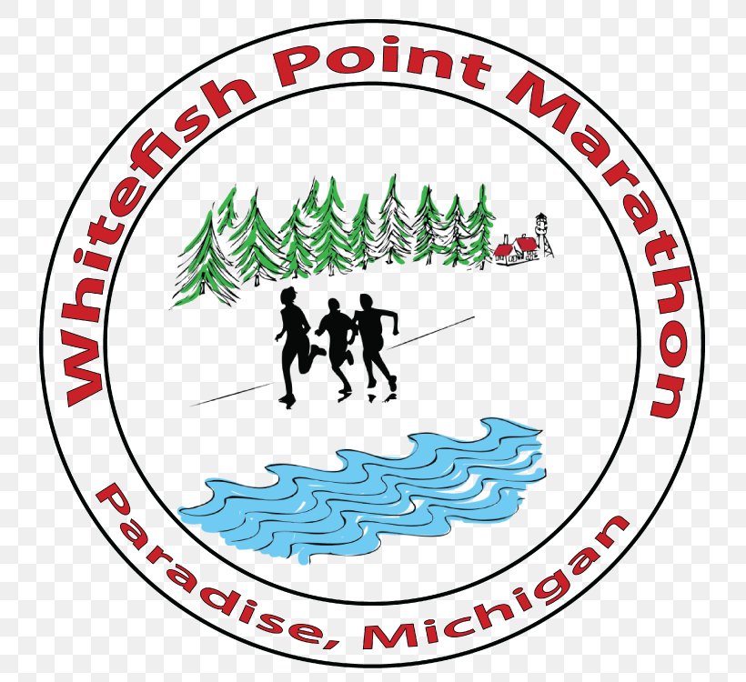 Paradise Whitefish Point Whitefish Bay Marathon Grand Island Trail Run, PNG, 750x750px, Paradise, Area, Brand, Half Marathon, Lake Superior Download Free