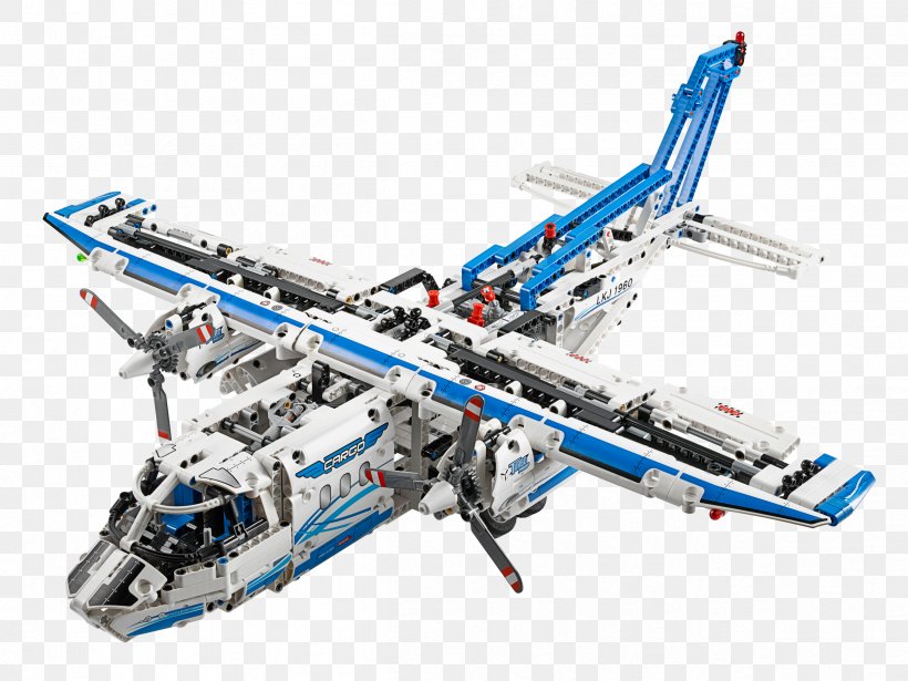 Airplane LEGO 42025 Technic Cargo Plane Lego Technic Toy, PNG, 2399x1800px, Airplane, Amazoncom, Cargo Aircraft, Construction Set, Helicopter Rotor Download Free