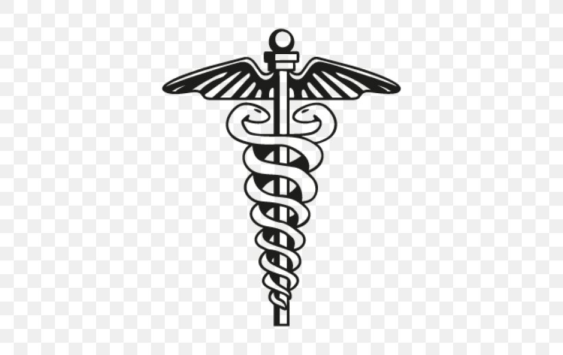 Doctor Of Medicine Logo Physician Staff Of Hermes, PNG, 518x518px, Medicine, Alternative Health Services, Black And White, Cdr, Doctor Of Medicine Download Free