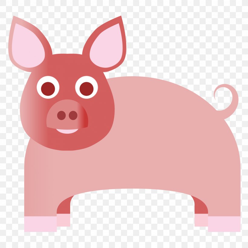 Domestic Pig Clip Art, PNG, 1969x1969px, Pig, Animal, Cartoon, Dog Like Mammal, Domestic Pig Download Free