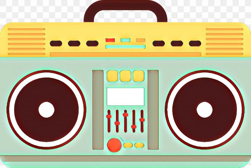 Boombox Compact Cassette Portable Media Player Technology Circle, PNG, 3166x2121px, Cartoon, Boombox, Cassette Deck, Compact Cassette, Media Player Download Free
