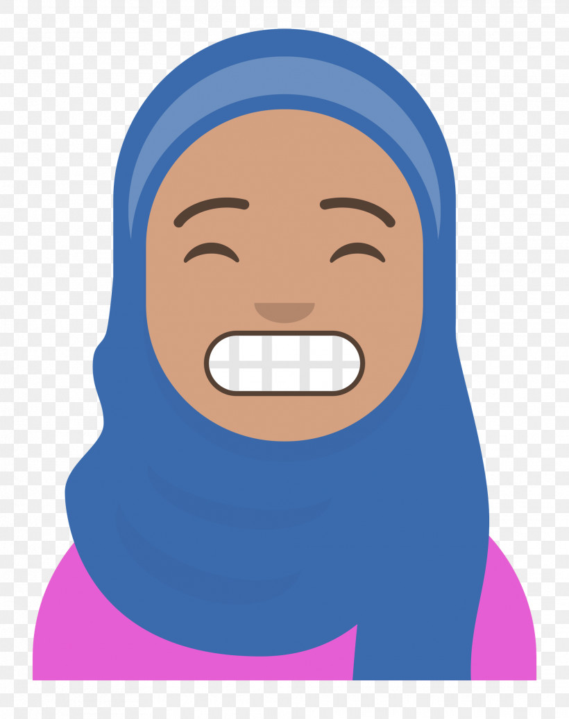 Hijab Avatar, PNG, 1976x2500px, Face, Electric Blue M, Facial Hair, Forehead, Happiness Download Free