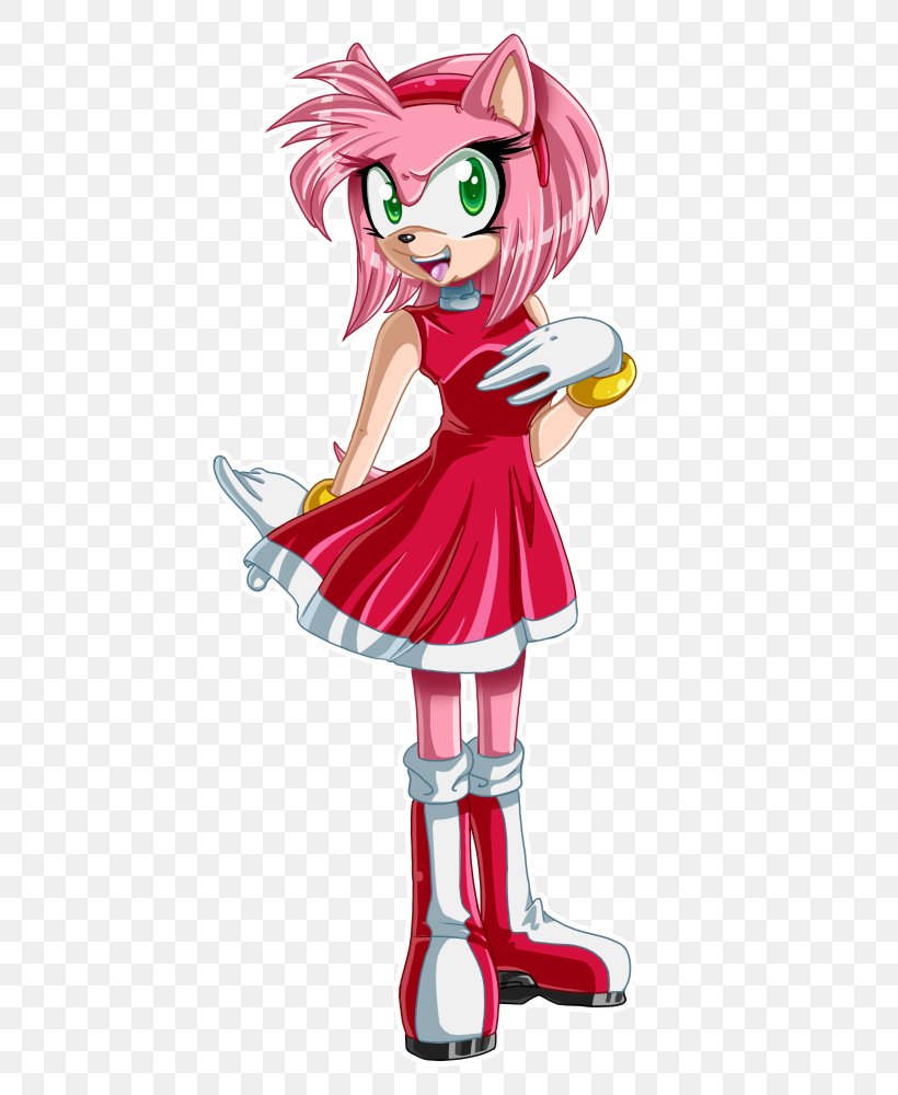 Amy Rose Sonic The Hedgehog Ariciul Sonic Sonic And The Secret Rings Metal Sonic, PNG, 505x1000px, Watercolor, Cartoon, Flower, Frame, Heart Download Free