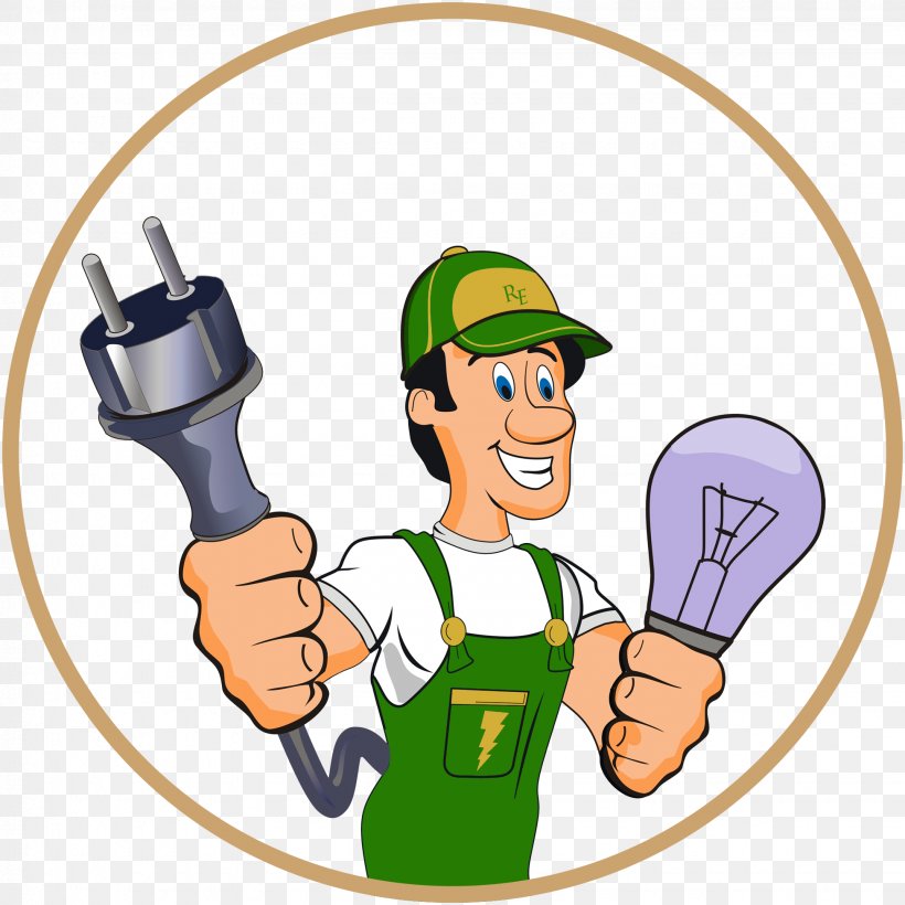 Electrician Electricity Electrical Contractor Advertising Clip Art, PNG, 1950x1950px, Electrician, Advertising, Area, Business, Cartoon Download Free