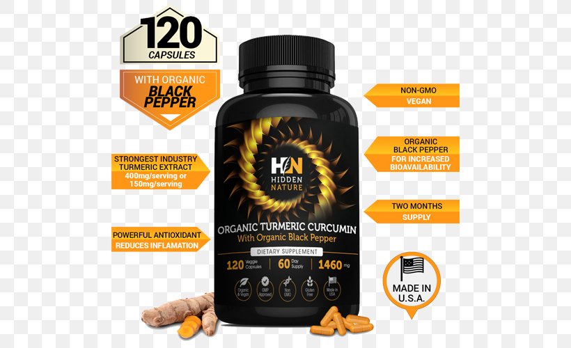 Dietary Supplement World Turmeric Health Brand, PNG, 500x500px, Dietary Supplement, Brand, Health, Nature, Turmeric Download Free