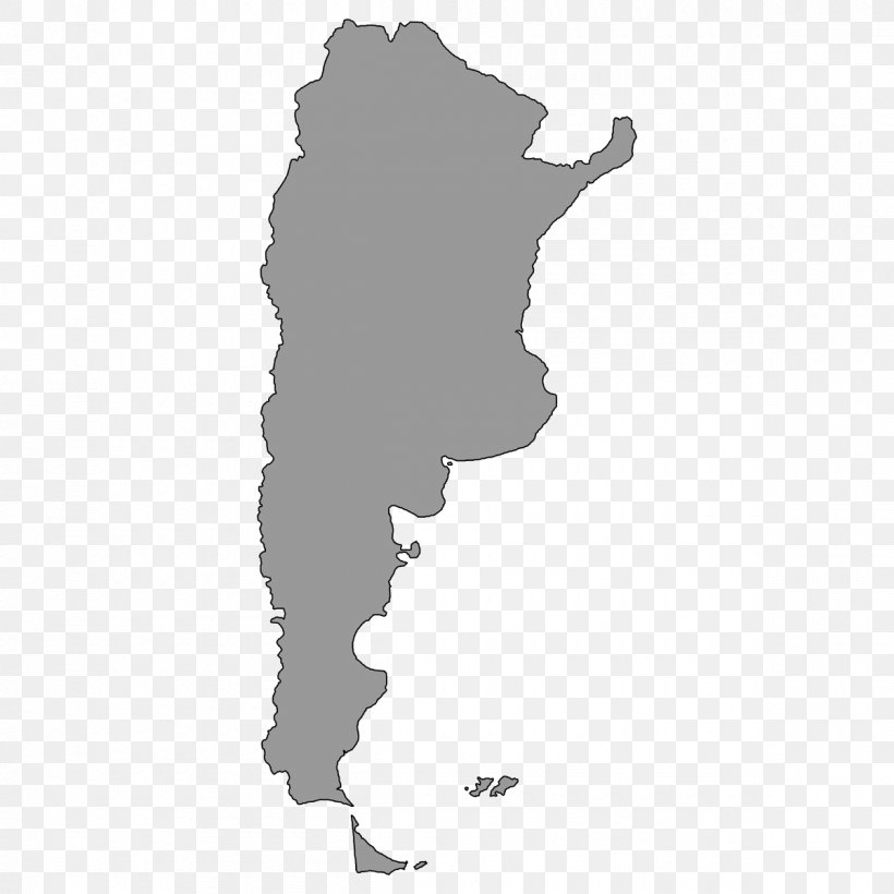 Argentina Silhouette Royalty-free, PNG, 1200x1200px, Argentina, Black And White, Drawing, Map, Monochrome Download Free