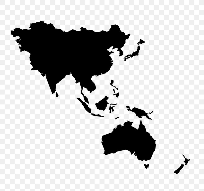 Asia-Pacific Southeast Asia World Middle East, PNG, 768x768px, Asiapacific, Asia, Black, Black And White, Cattle Like Mammal Download Free