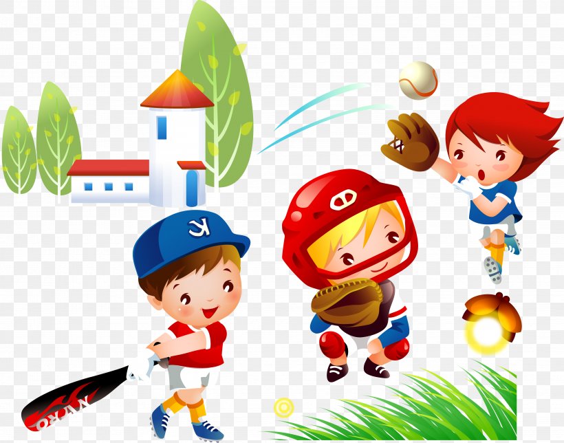 Sportart Baseball Child, PNG, 4776x3755px, Sport, Badminton, Baseball, Cartoon, Child Download Free